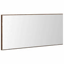 Spejl Vægmonteret Brun eg 80 x 37 cm Glas og Ingeniørtræ