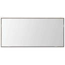 Spejl Vægmonteret Brun eg 80 x 37 cm Glas og Ingeniørtræ