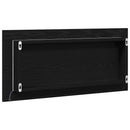 Spejl Vægmonteret Sort eg 80 x 37 cm Glas og Ingeniørtræ