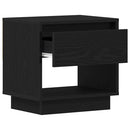 Natbord Sort eg 45 x 34 x 44 cm Konstrueret træ