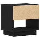 Natbord Sort eg 45 x 34 x 44 cm Konstrueret træ