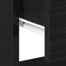 Natbord 2 pcs Sort eg 45 x 34 x 44 cm Konstrueret træ