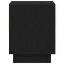 Natbord 2 pcs Sort eg 45 x 34 x 44 cm Konstrueret træ