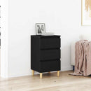 Natskab med skuffe Sort eg 40 x 35 x 70 cm Konstrueret træ