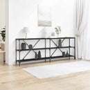 Konsolbord Sort eg 200 x 30 x 75 cm Konstrueret træ
