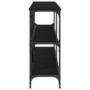 Konsolbord Sort eg 200 x 30 x 75 cm Konstrueret træ