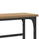 Konsolbord Artisan Egetræ 75 x 19,5 x 75 cm Konstrueret træ