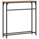 Konsolbord Artisan Egetræ 75 x 19,5 x 75 cm Konstrueret træ