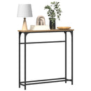 Konsolbord Artisan Egetræ 75 x 19,5 x 75 cm Konstrueret træ