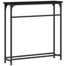 Konsolbord Sort eg 75 x 19,5 x 75 cm Konstrueret træ