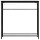 Konsolbord Sort eg 75 x 19,5 x 75 cm Konstrueret træ