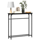 Konsolbord Sort eg 75 x 19,5 x 75 cm Konstrueret træ