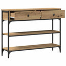 Konsolbord Artisan Egetræ 100 x 25 x 75 cm Konstrueret træ