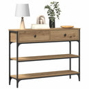 Konsolbord Artisan Egetræ 100 x 25 x 75 cm Konstrueret træ
