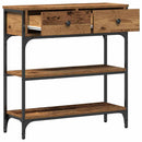 Konsolbord Gammelt træ 72,5 x 25 x 75 cm Konstrueret træ
