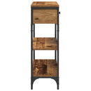 Konsolbord Gammelt træ 72,5 x 25 x 75 cm Konstrueret træ