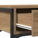 Konsolbord Artisan Egetræ 72,5 x 25 x 75 cm Konstrueret træ