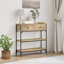Konsolbord Artisan Egetræ 72,5 x 25 x 75 cm Konstrueret træ