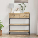 Konsolbord Artisan Egetræ 72,5 x 25 x 75 cm Konstrueret træ