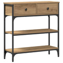 Konsolbord Artisan Egetræ 72,5 x 25 x 75 cm Konstrueret træ