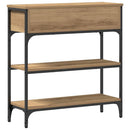 Konsolbord Artisan Egetræ 72,5 x 25 x 75 cm Konstrueret træ