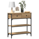 Konsolbord Artisan Egetræ 72,5 x 25 x 75 cm Konstrueret træ