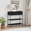 Konsolbord Sort eg 72,5 x 25 x 75 cm Konstrueret træ