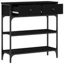 Konsolbord Sort eg 72,5 x 25 x 75 cm Konstrueret træ