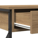 Konsol Bord artisan eg 75 x 28 x 75 cm Laminat træ og metal