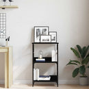 Bogreol Sort eg 50 x 33 x 82 cm Konstrueret træ