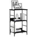 Bogreol Sort eg 50 x 33 x 82 cm Konstrueret træ