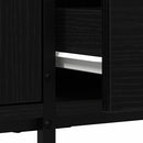 TV-skab 200 x 25 x 44 cm Sort eg Konstrueret træ