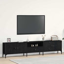 TV-skab 200 x 25 x 44 cm Sort eg Konstrueret træ