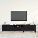 TV-skab 200 x 25 x 44 cm Sort eg Konstrueret træ
