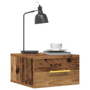 Natskab 2 pcs Gammelt træ 35 x 35 x 20 cm Konstrueret træ