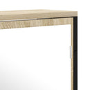Badeværelsesspejl Beige 60 x 16 x 60 cm Glas og Ingeniørtræ