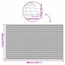 havehegn dobbeltsidet 1,8x3 m PVC brun