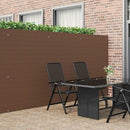 havehegn dobbeltsidet 1,8x3 m PVC brun