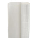 havehegn dobbeltsidet 1,8x5 m PVC hvid