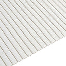 havehegn dobbeltsidet 1,8x5 m PVC hvid