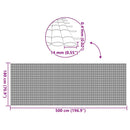 havehegn dobbeltsidet 1,8x5 m PVC hvid