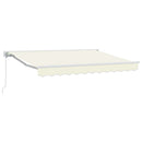 Markiseramme Creme 250 x 200 cm Polyester med PU belægning
