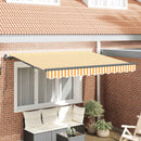 Utrækkelig Markise Gul 250 x 200 cm Stof