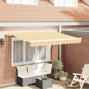 Utrækkelig Markise Gul 250 x 200 cm Stof