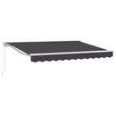 Markiseramme Antracit 250 x 200 cm Polyester med PU belægning
