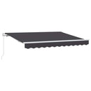 Utrækkelig Markise Antracit 250 x 200 cm Stof