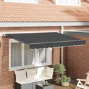 Utrækkelig Markise Antracit 250 x 200 cm Stof