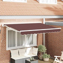 Markiseramme Brun 250 x 200 cm Polyester med PU belægning