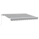 Utrækkelig Markise Antracit 250 x 200 cm Stof