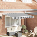 Utrækkelig Markise Antracit 250 x 200 cm Stof